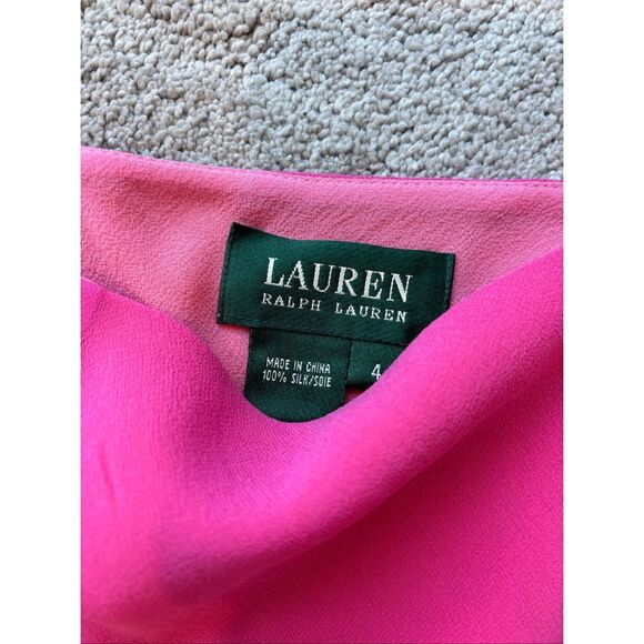 NWT Lauren Ralph Lauren silk midi skirt, Sz 4, $110 B5 - Picture 3 of 5
